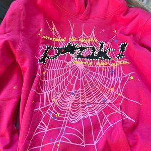 Sp5der Pink Hoodie (worn 2x)